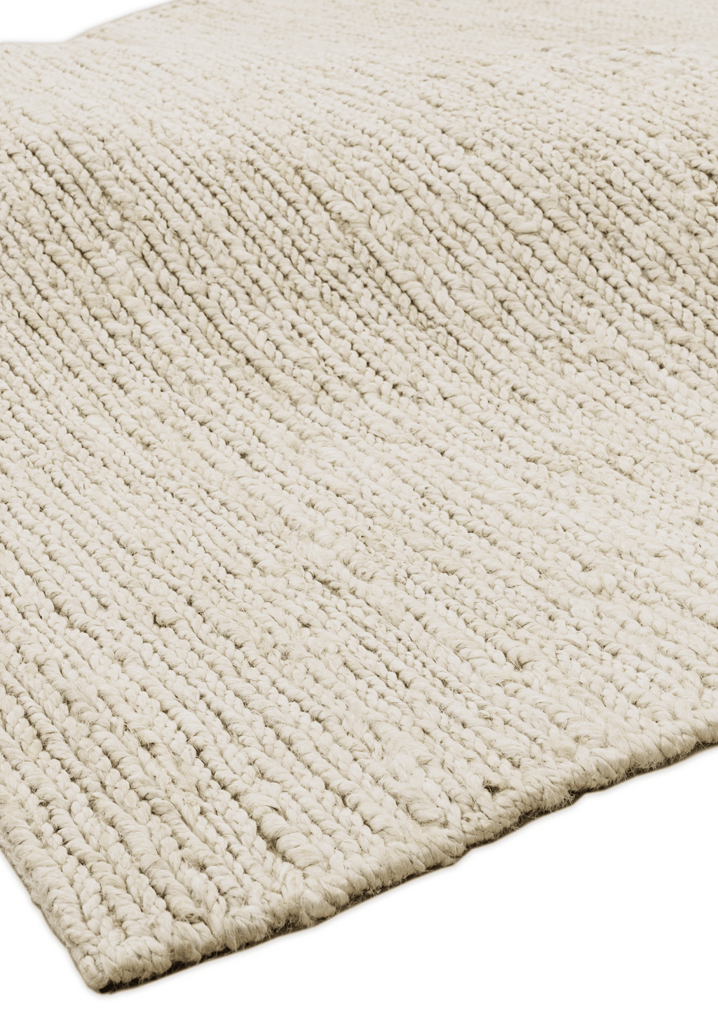 Hemp Hand Woven Rug _ White Lines