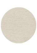 Hemp Handwoven Rug _ Round Lines White