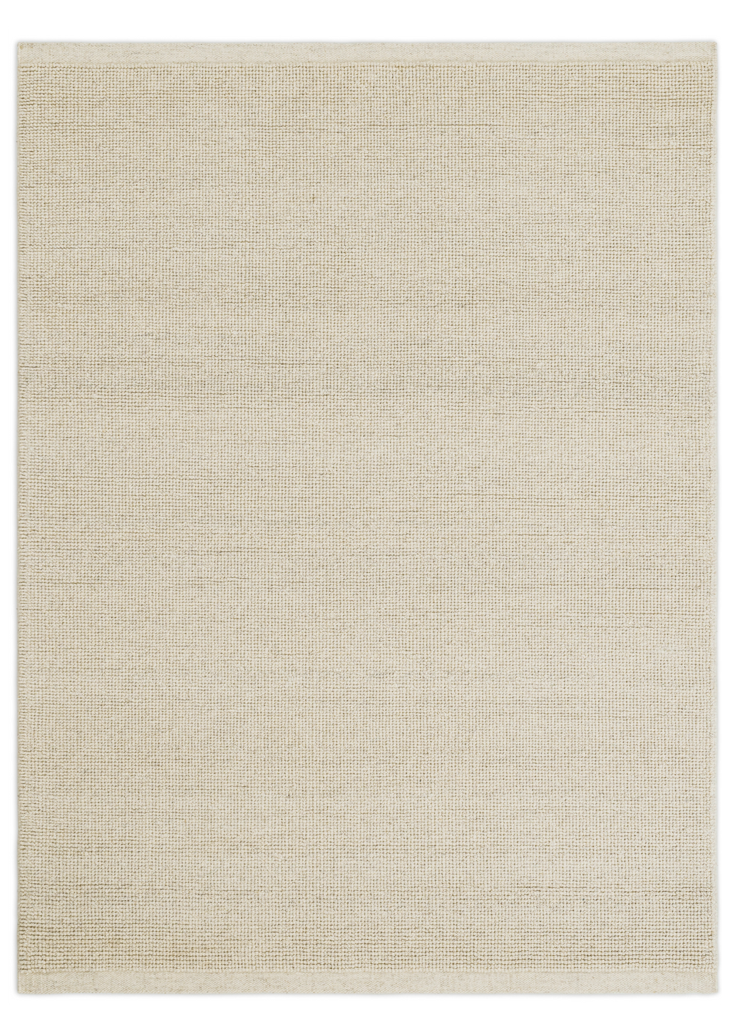Loop Woolen Handwoven Rug _ Ecru