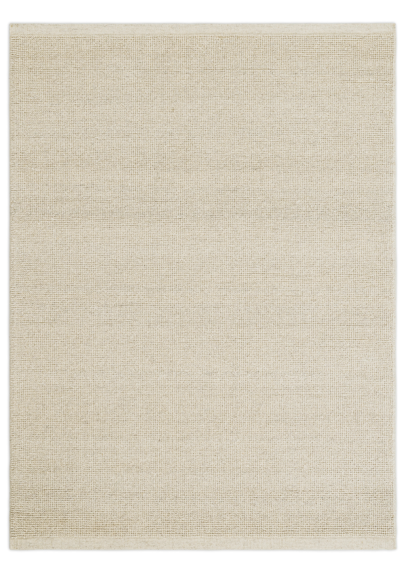 Loop Woolen Handwoven Rug _ Ecru