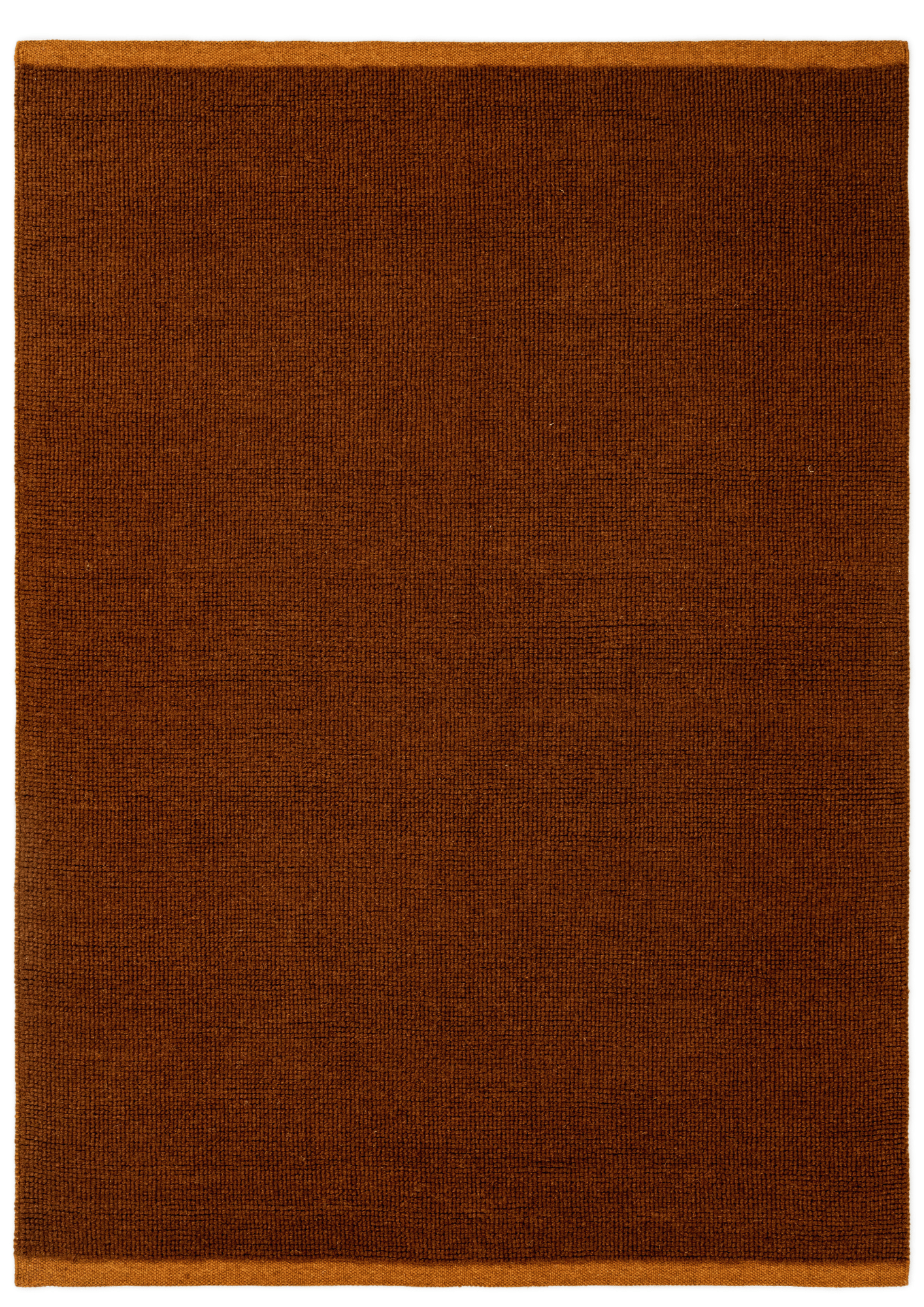 Loop Woolen Handwoven Rug _ Flame
