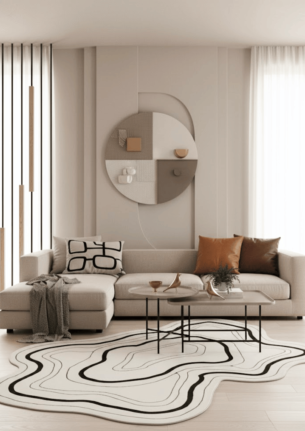 Woolen Handtufted Carpet_ Lehrekha