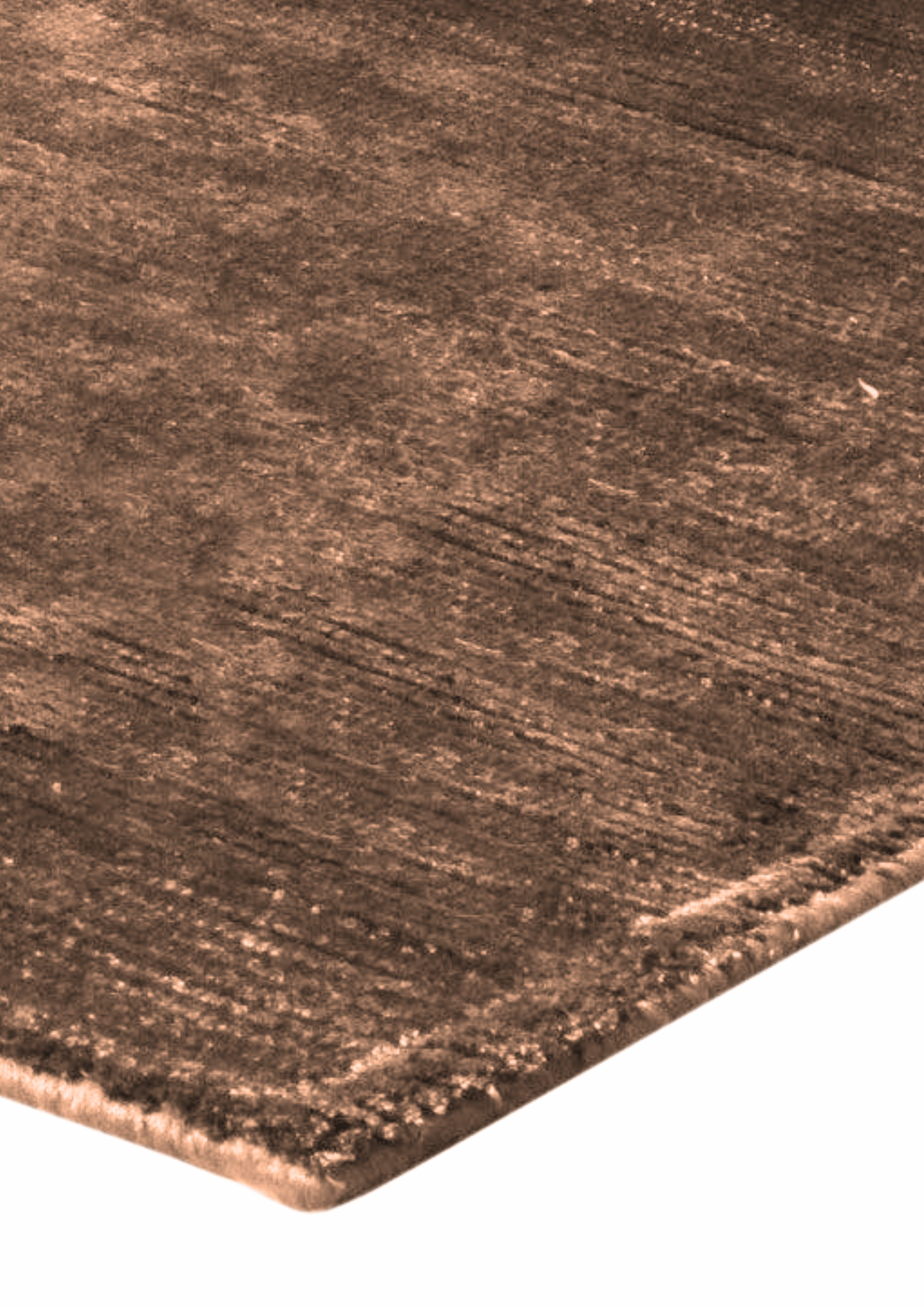 Viscose HandKnotted Carpet_ Parallel Wrap Mocha Mist