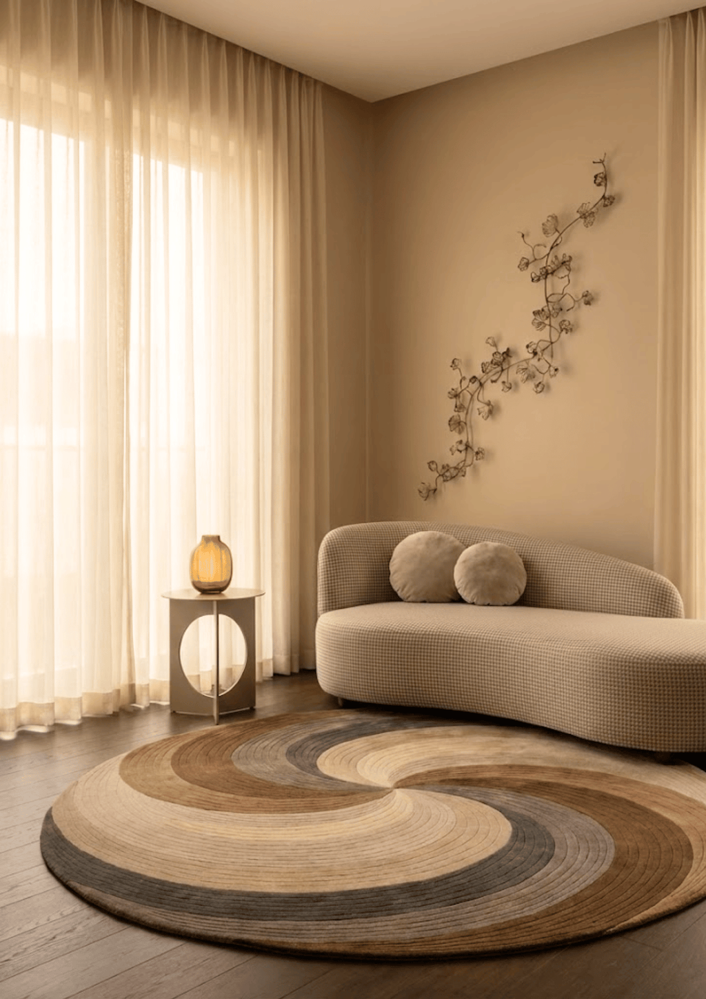 Woolen Handtufted Carpet_ TerraSwirl