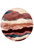 Round Wool Handtufted Carpet _ Horizon Rosé