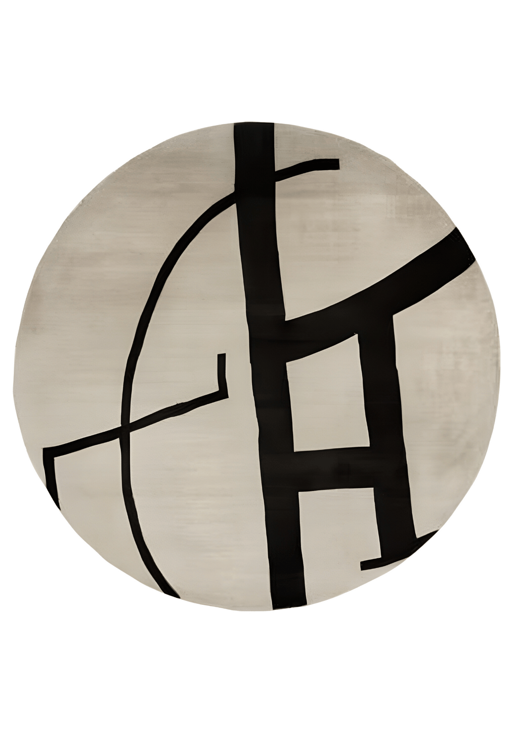 Round Viscose Handtufted Carpet _ Stilren