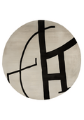 Round Viscose Handtufted Carpet _ Stilren