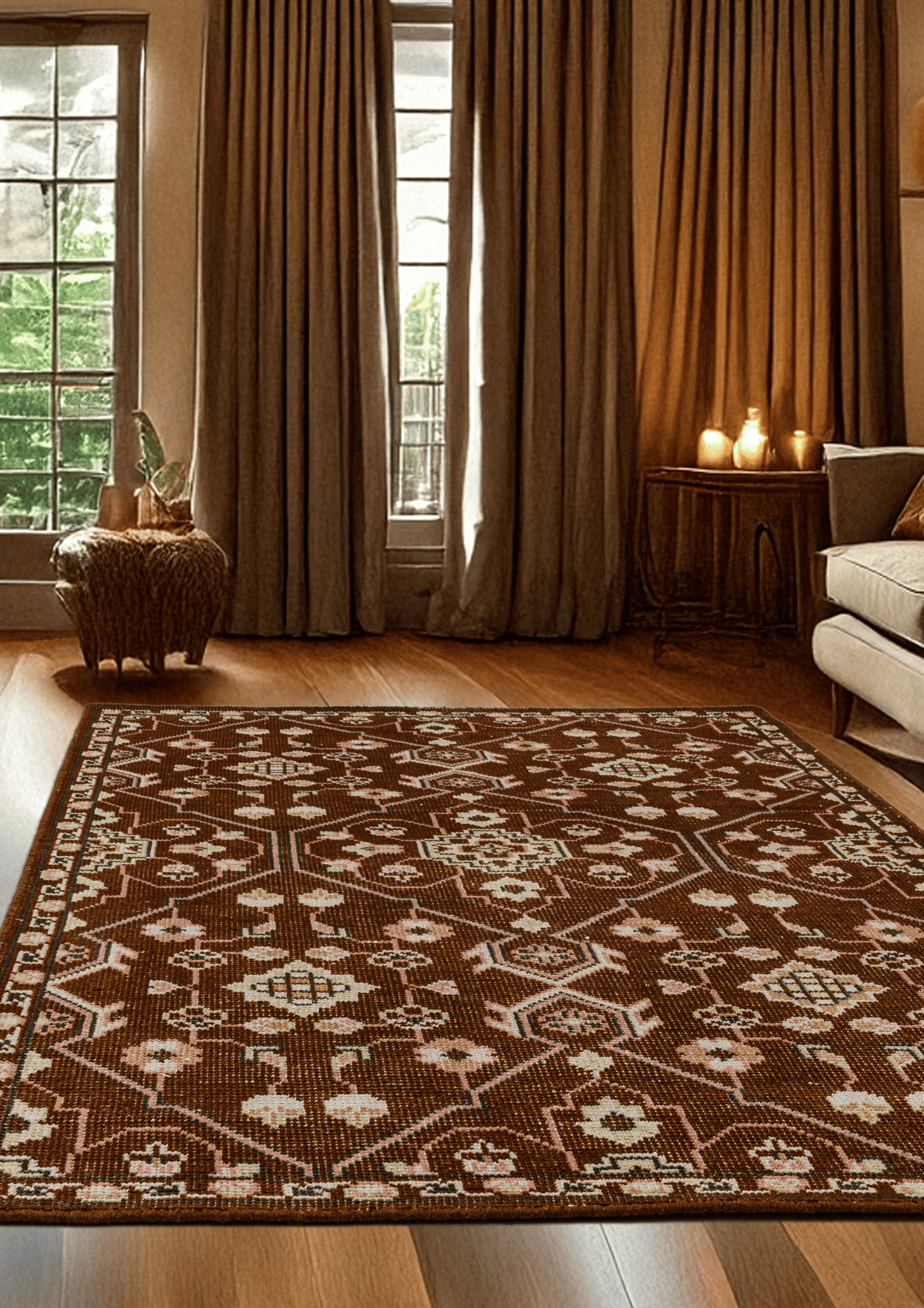 Woolen Handknotted Carpet _ Roskar