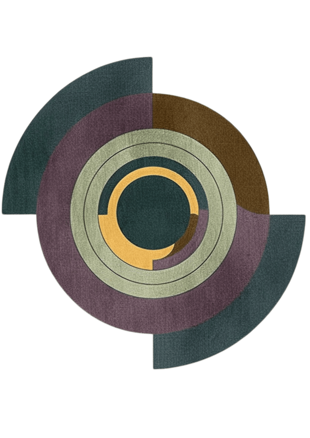 Round Woolen Handtufted Carpet _Quanta