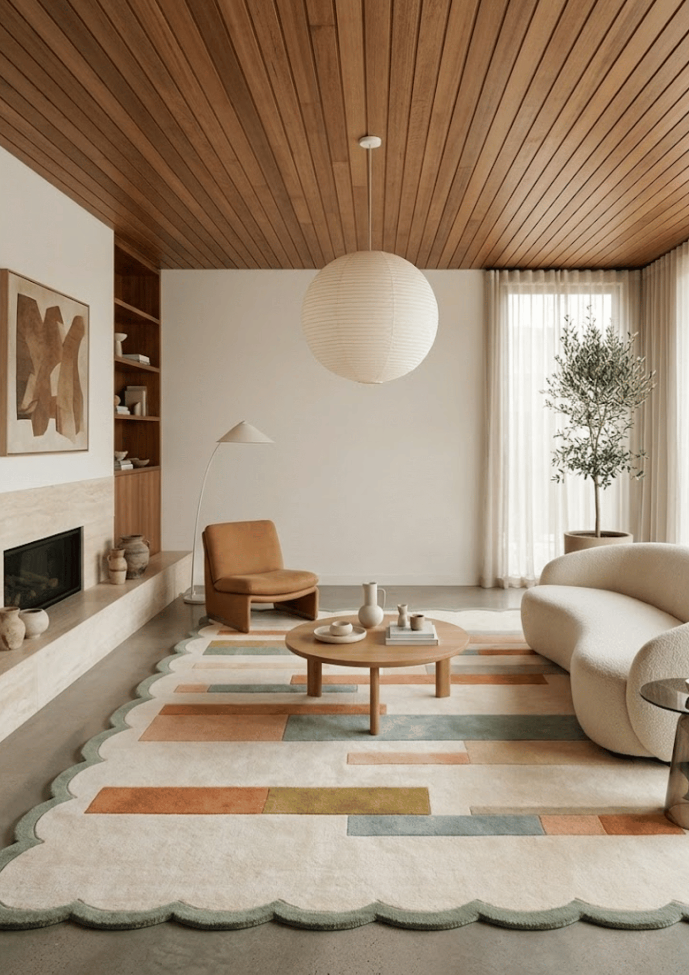 Woolen Handtufted Carpet - Rang Blocks
