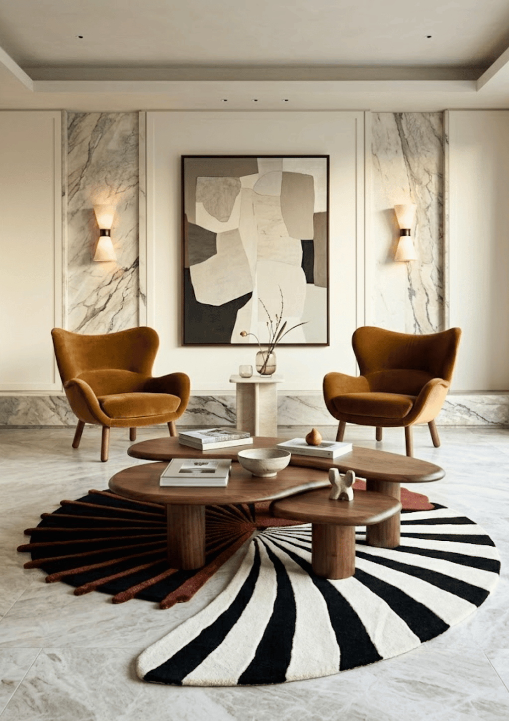 Viscose & Wool Blended Hand tufted Carpet _ Forma Nova Black