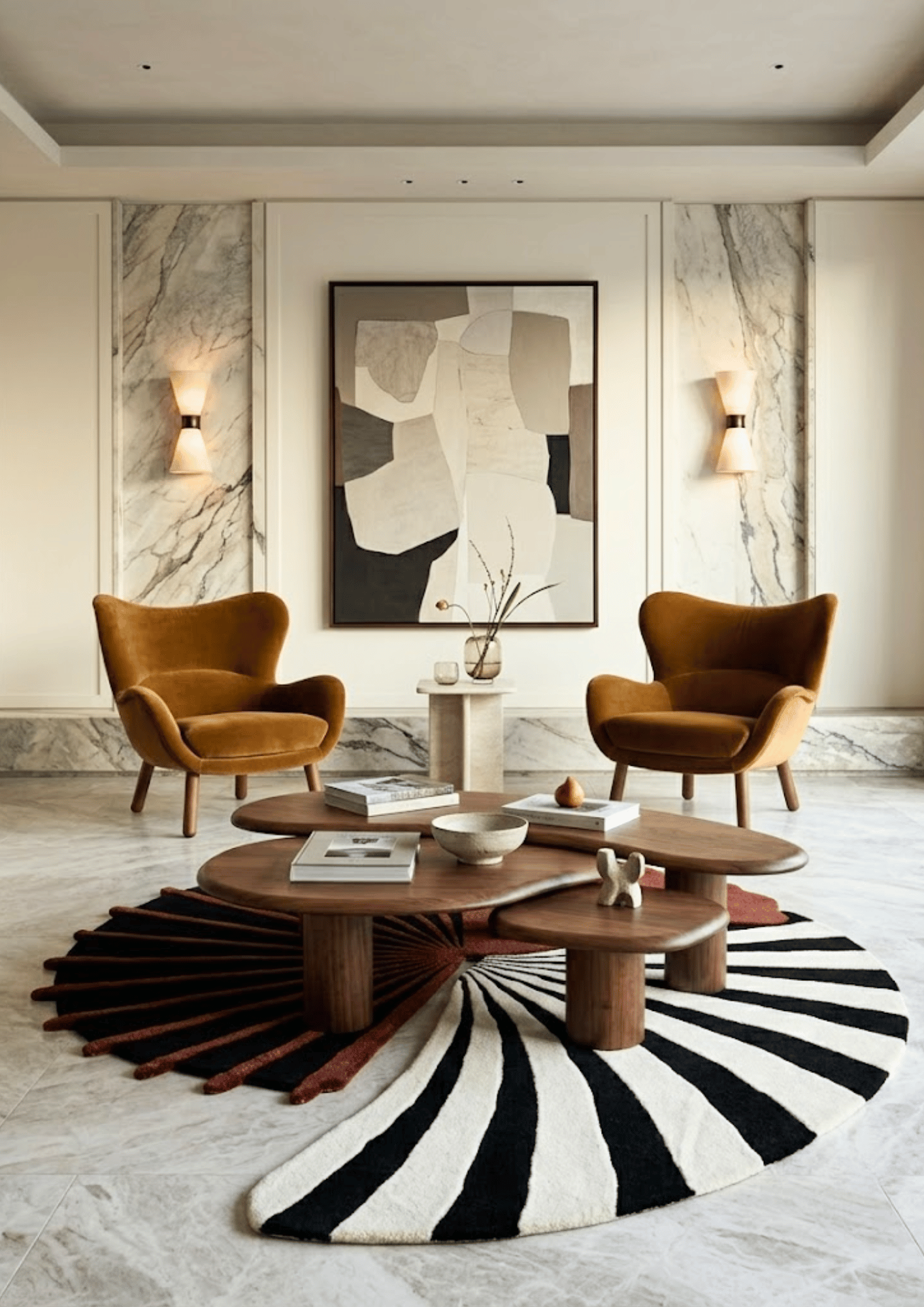 Viscose & Wool Blended Hand tufted Carpet _ Forma Nova Black