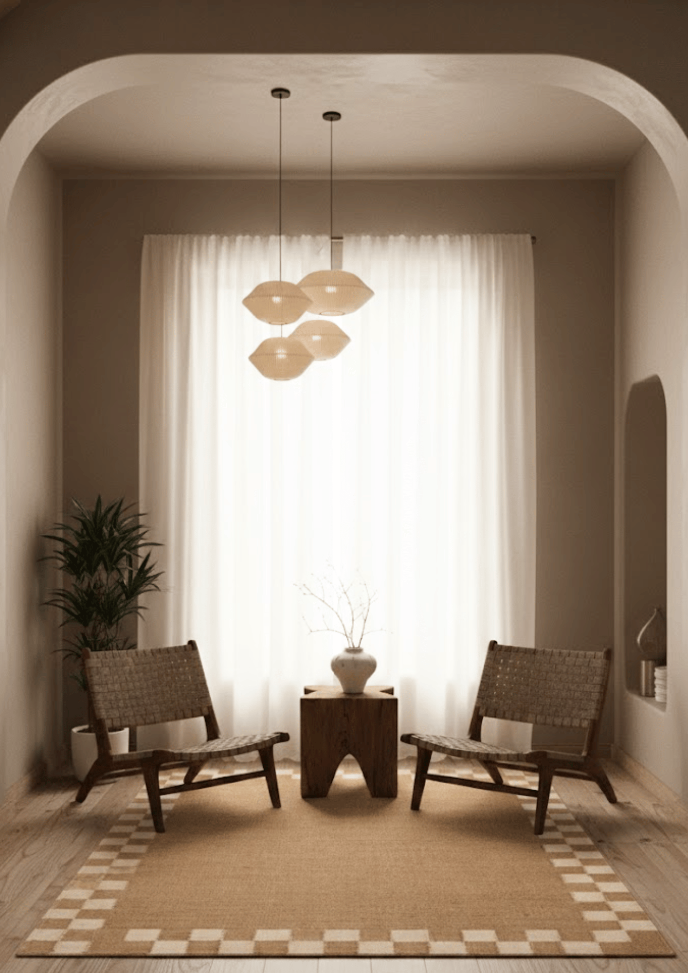 Hemp Hand Woven Rug - Checo