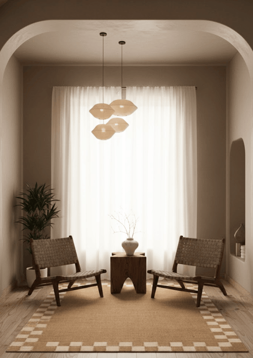 Hemp Hand Woven Rug - Checo