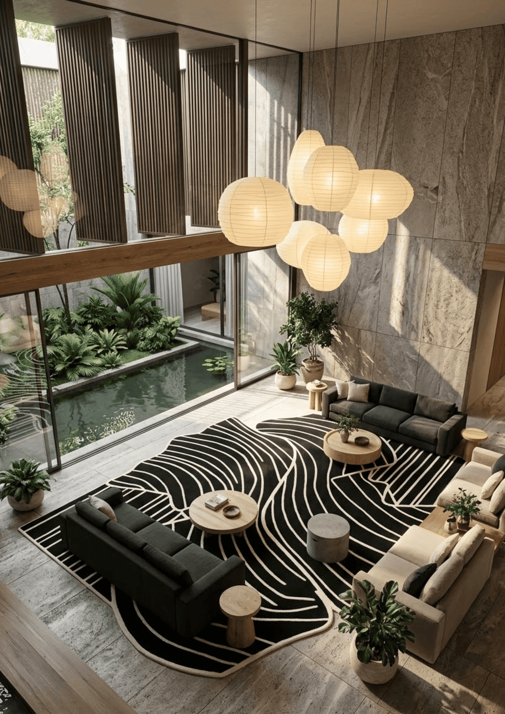 Woolen Handtufted Carpet_RippleGrid