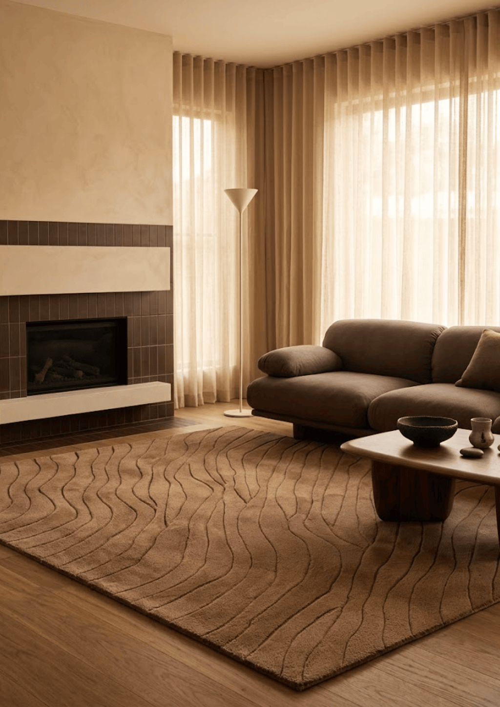 Wool Handtufted Carpet _ Dusky Mocha Mousse