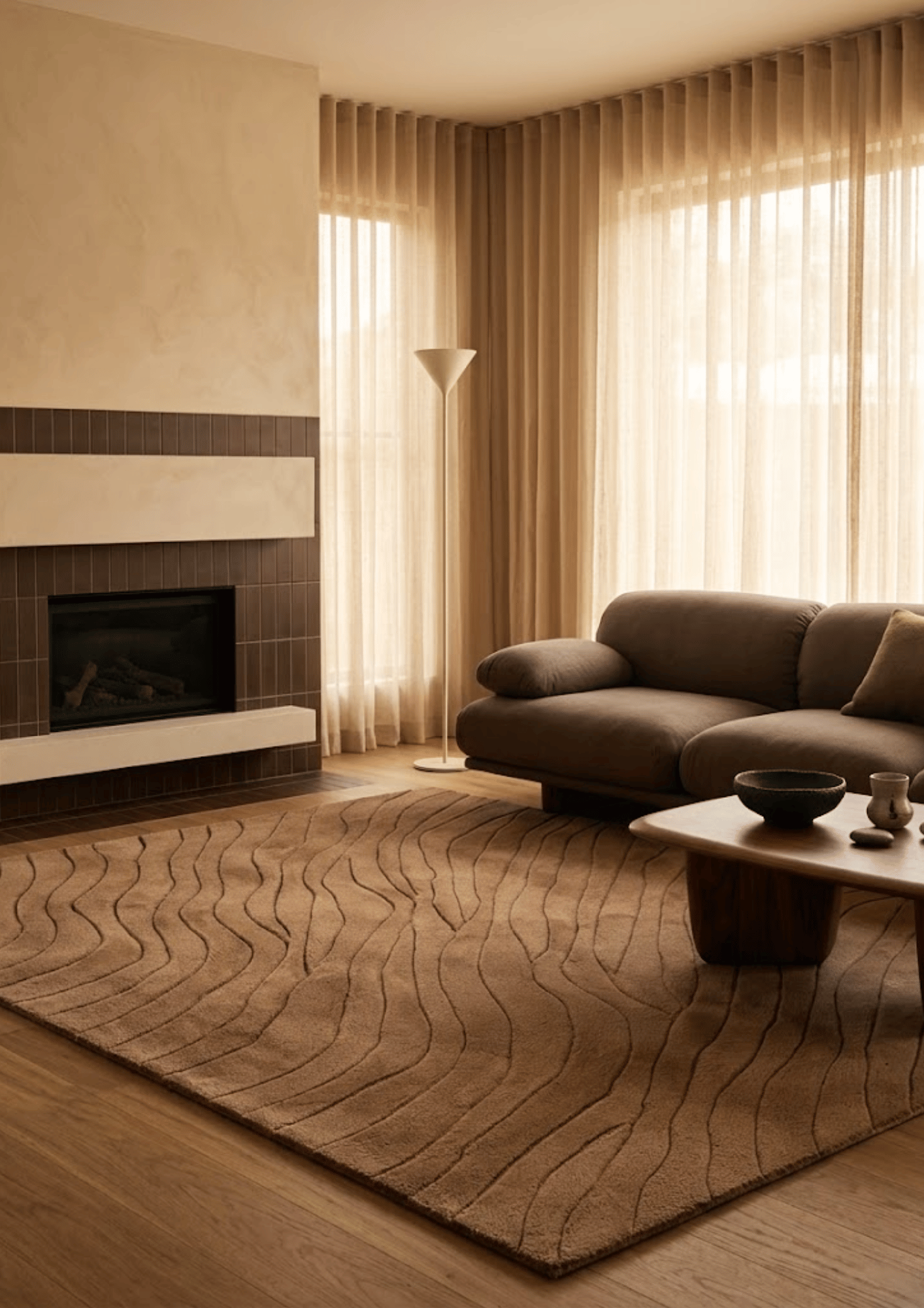 Wool Handtufted Carpet _ Dusky Mocha Mousse