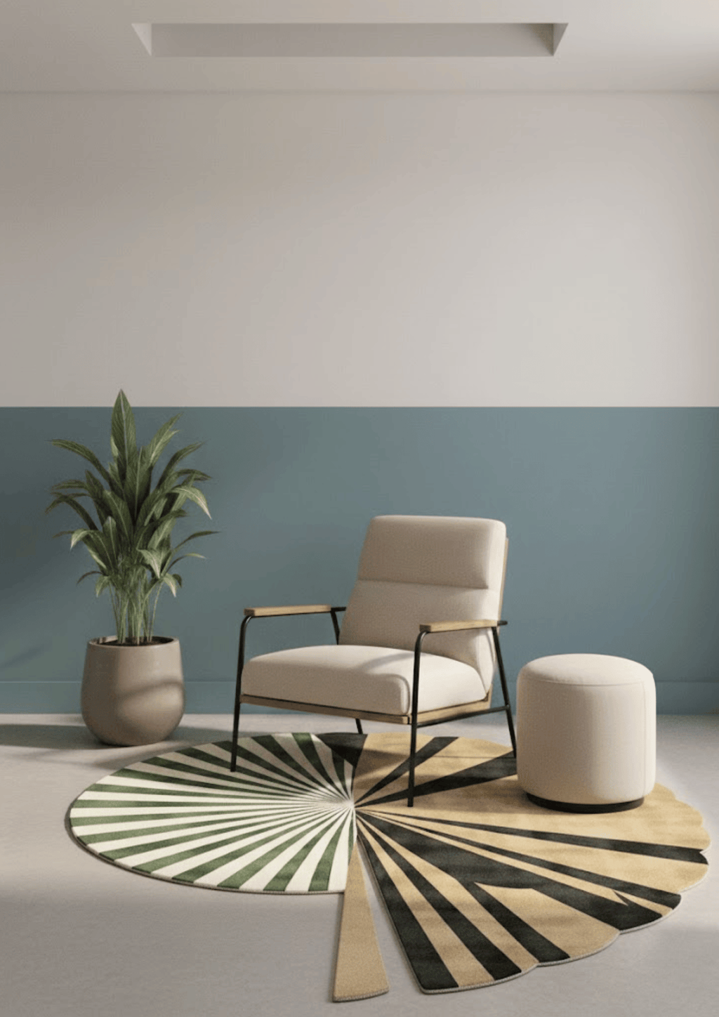 Viscose & Wool Blended Hand tufted Carpet _ Forma Sable