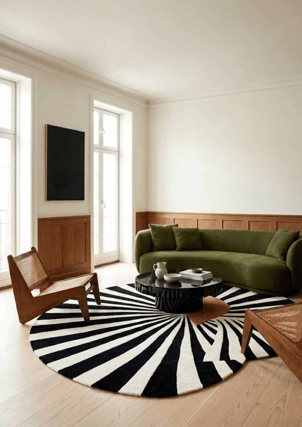 Round Woolen Handtufted Carpet _ Bölja