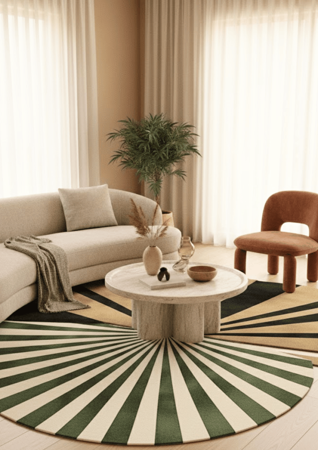 Viscose & Wool Blended Hand tufted Carpet _ Forma Sable