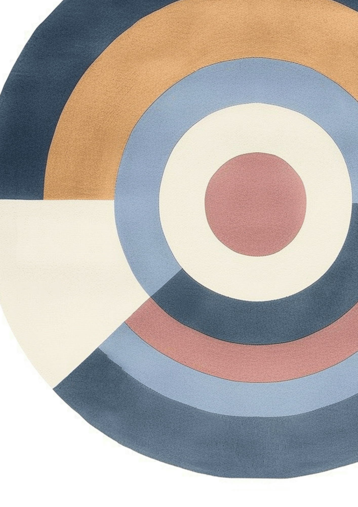 Round Woolen Handtufted Carpet _Aether