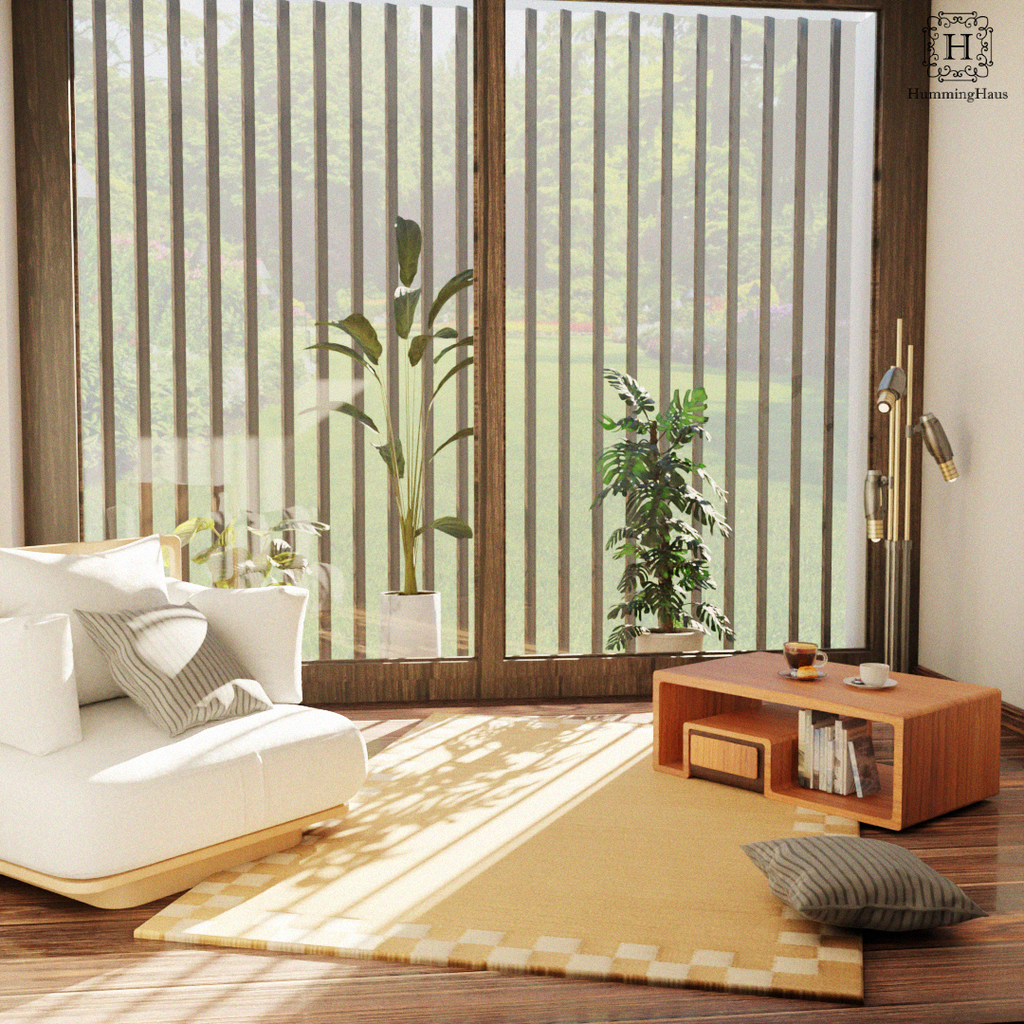 Hemp Hand Woven Rug - Checo