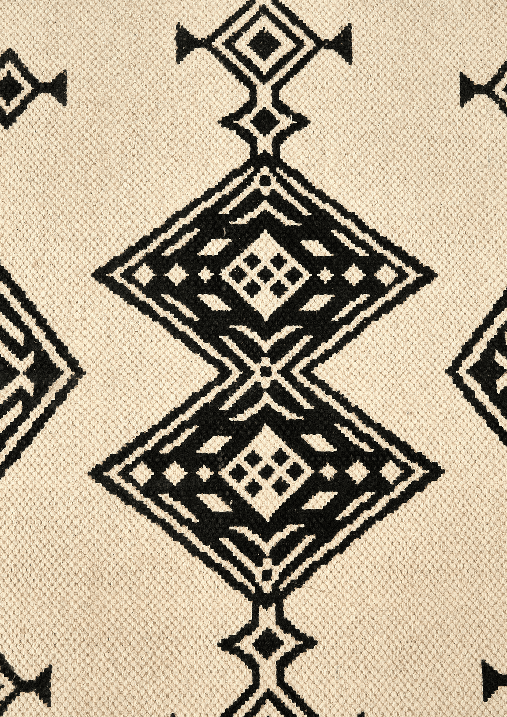 Cotton HandWoven Print Dhurrie - Sthira