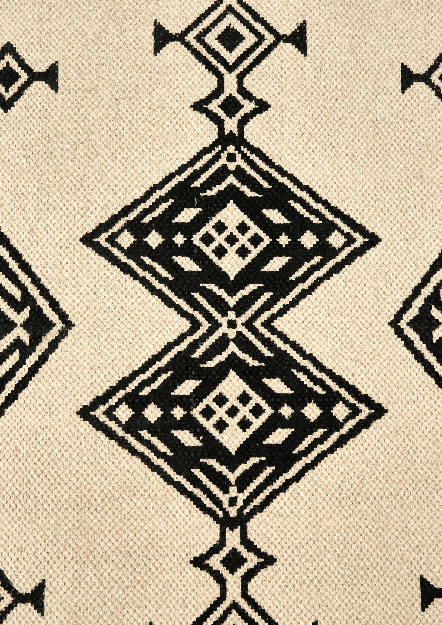 Cotton HandWoven Print Dhurrie - Sthira