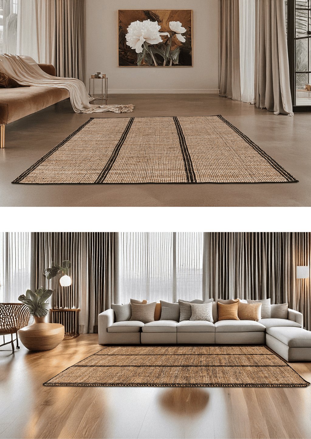 Hemp Handwoven Rug: Sutra