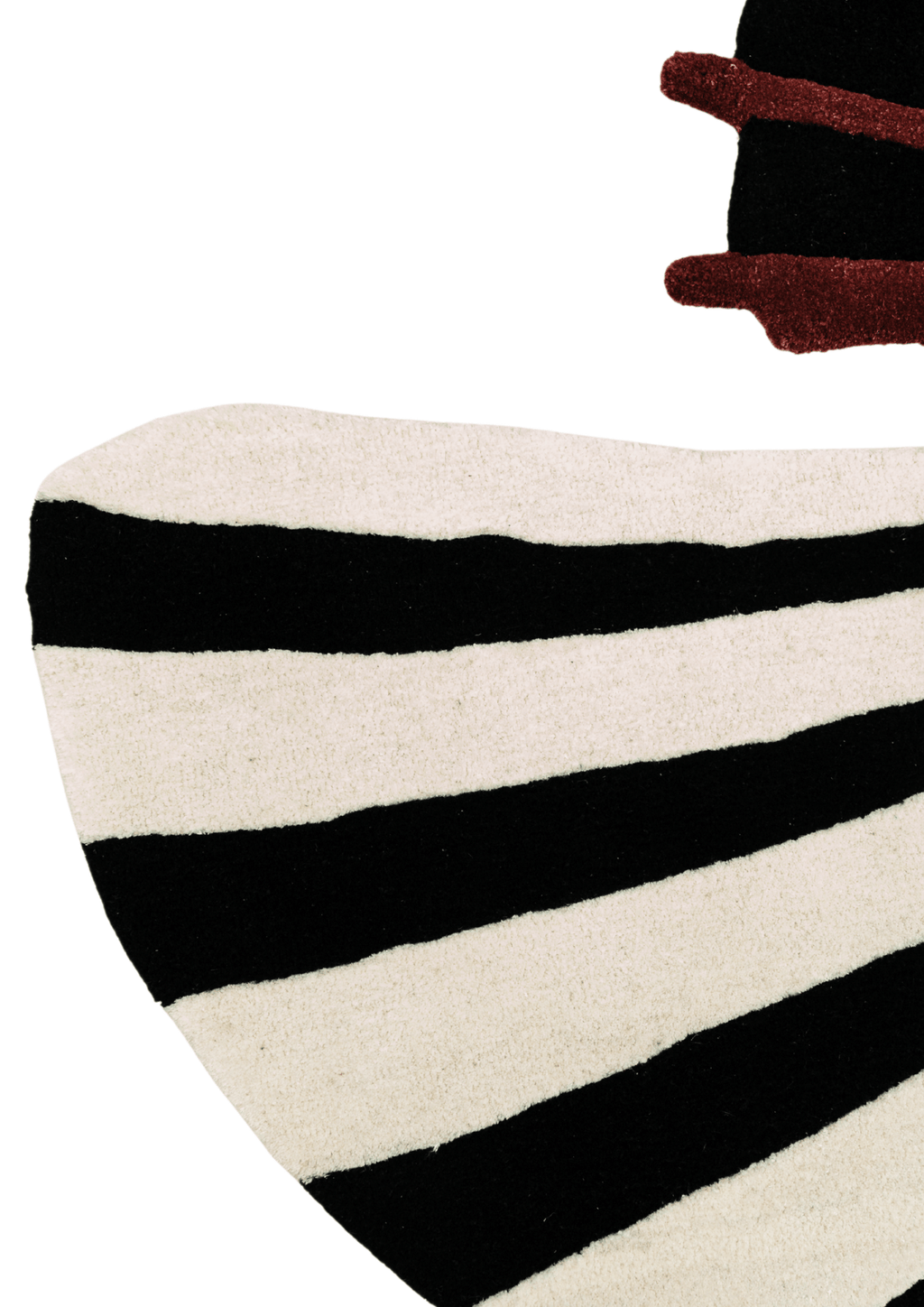 Viscose & Wool Blended Hand tufted Carpet _ Forma Nova Black