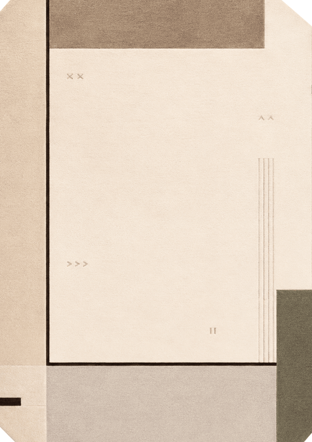 Woolen Handtufted Carpet _ Glyph Stone