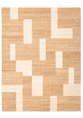 Hemp Handwoven Panja Rug_ Oat Mosaic