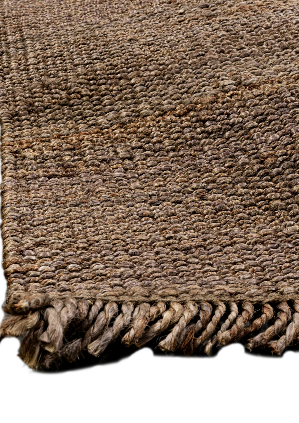 Hemp Handwoven Rug: Panja Choco