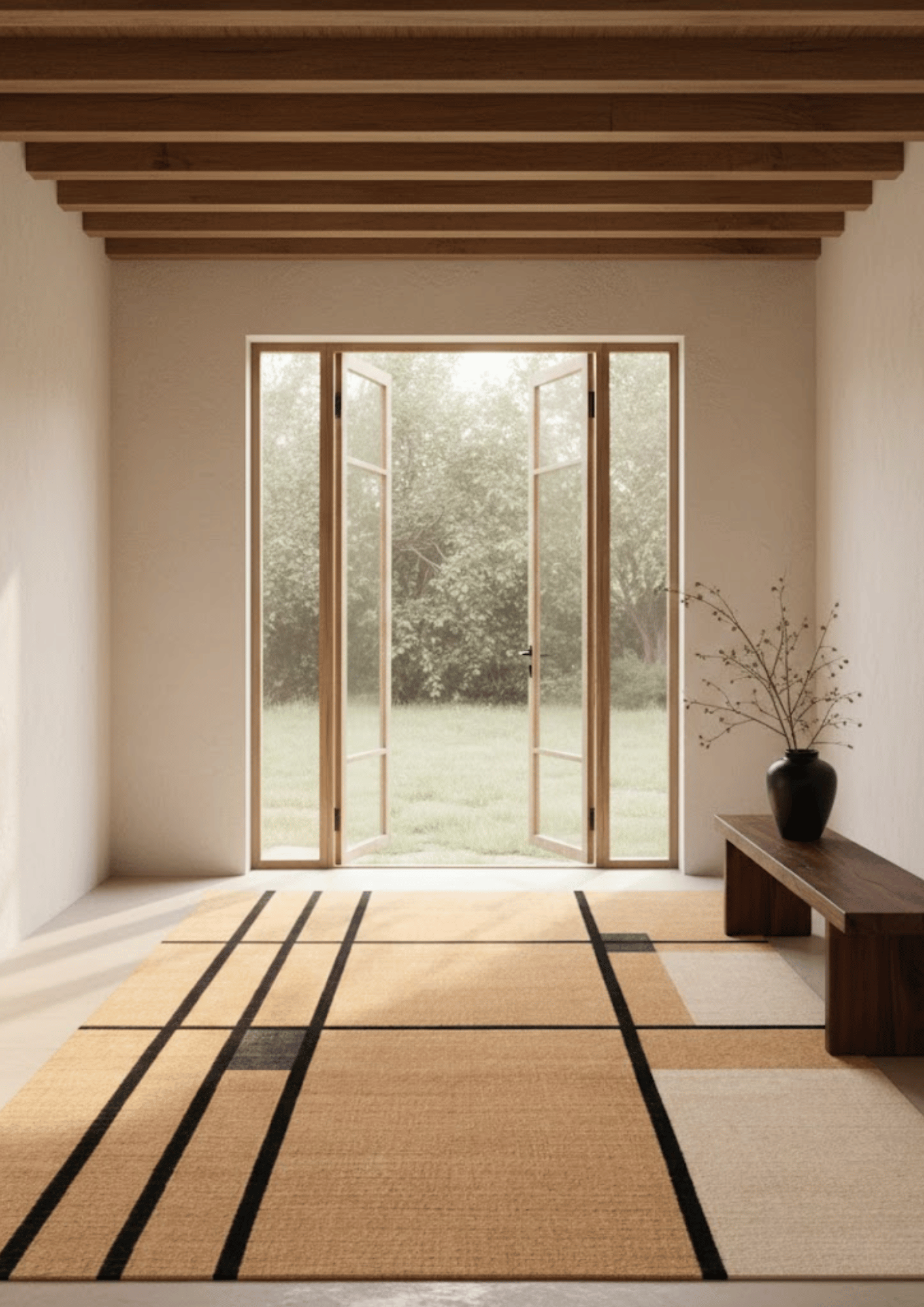 Hemp Handwoven Panja Rug_ Ruteline