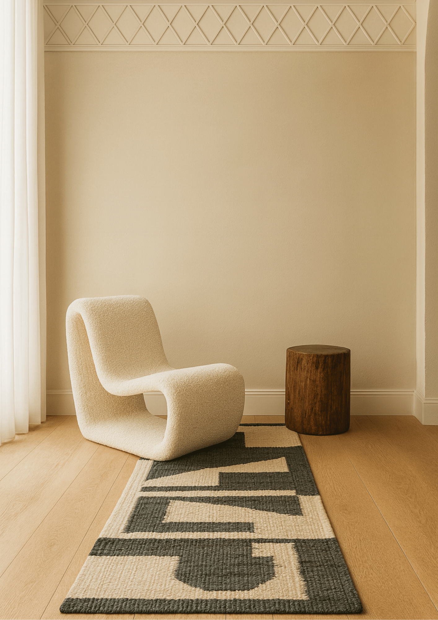 Hemp Handwoven Rug_Stone Path