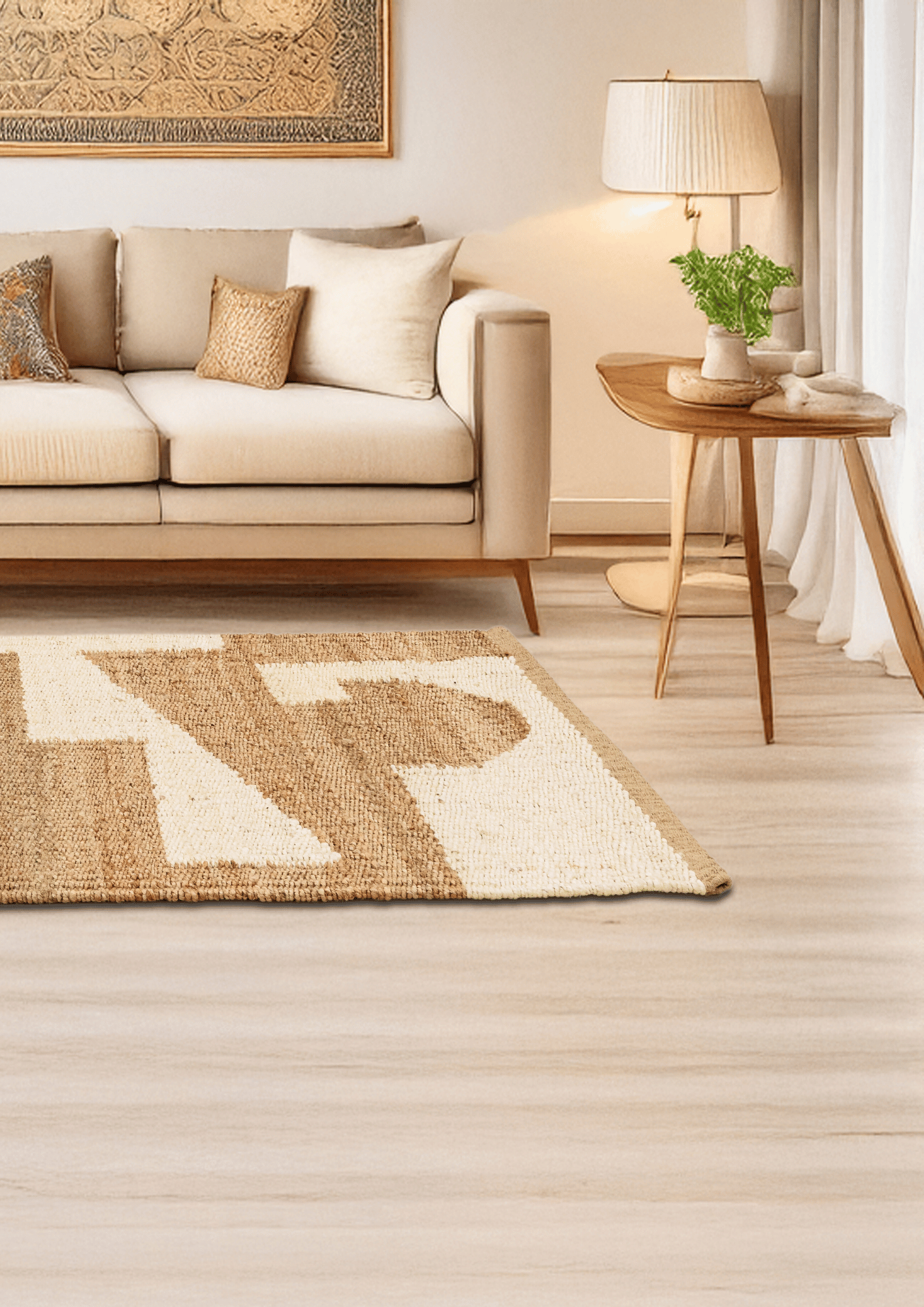 Hemp Handwoven Rug - Tattva