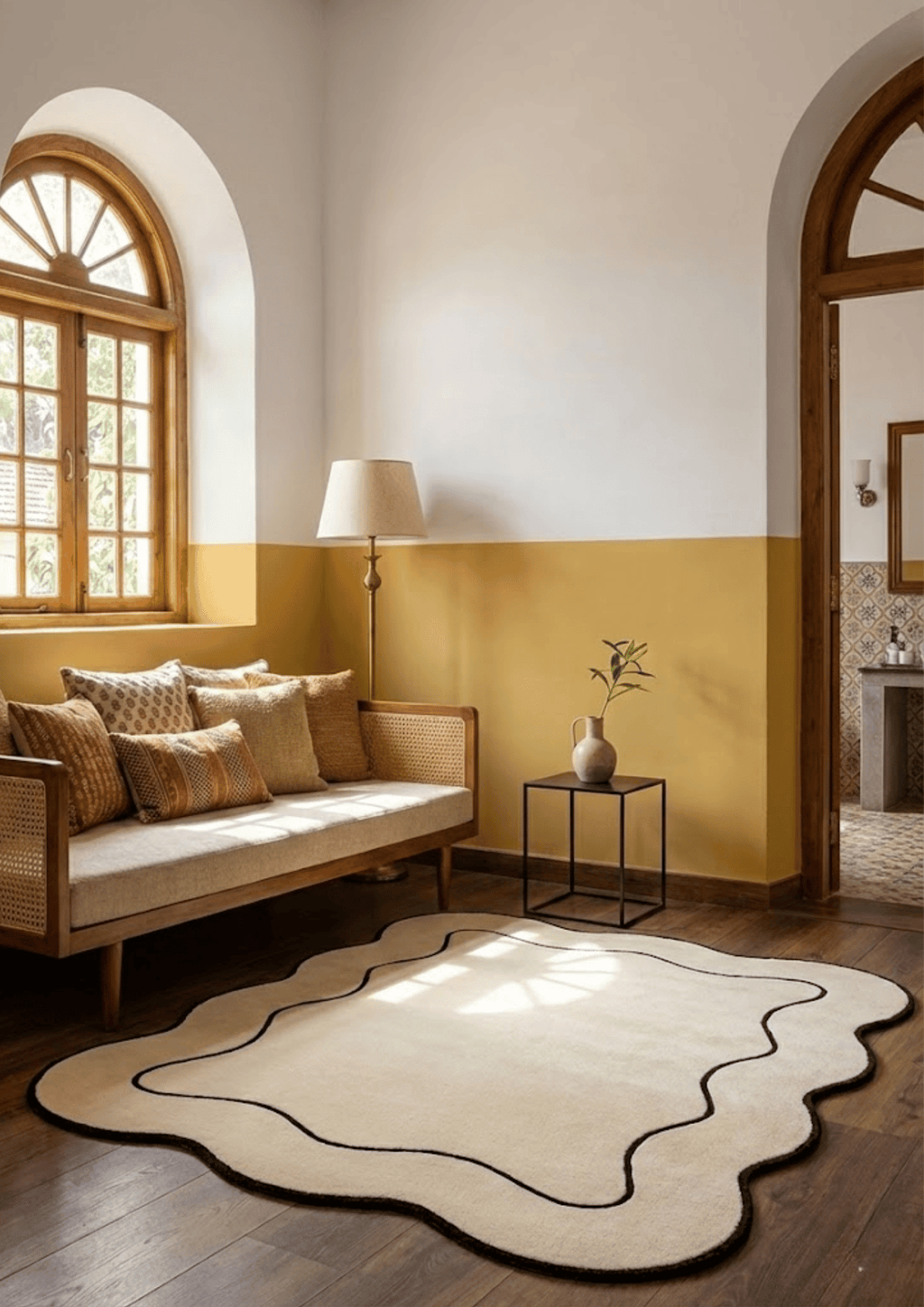 Woolen Handtufted Carpet_ Rekha Tarang