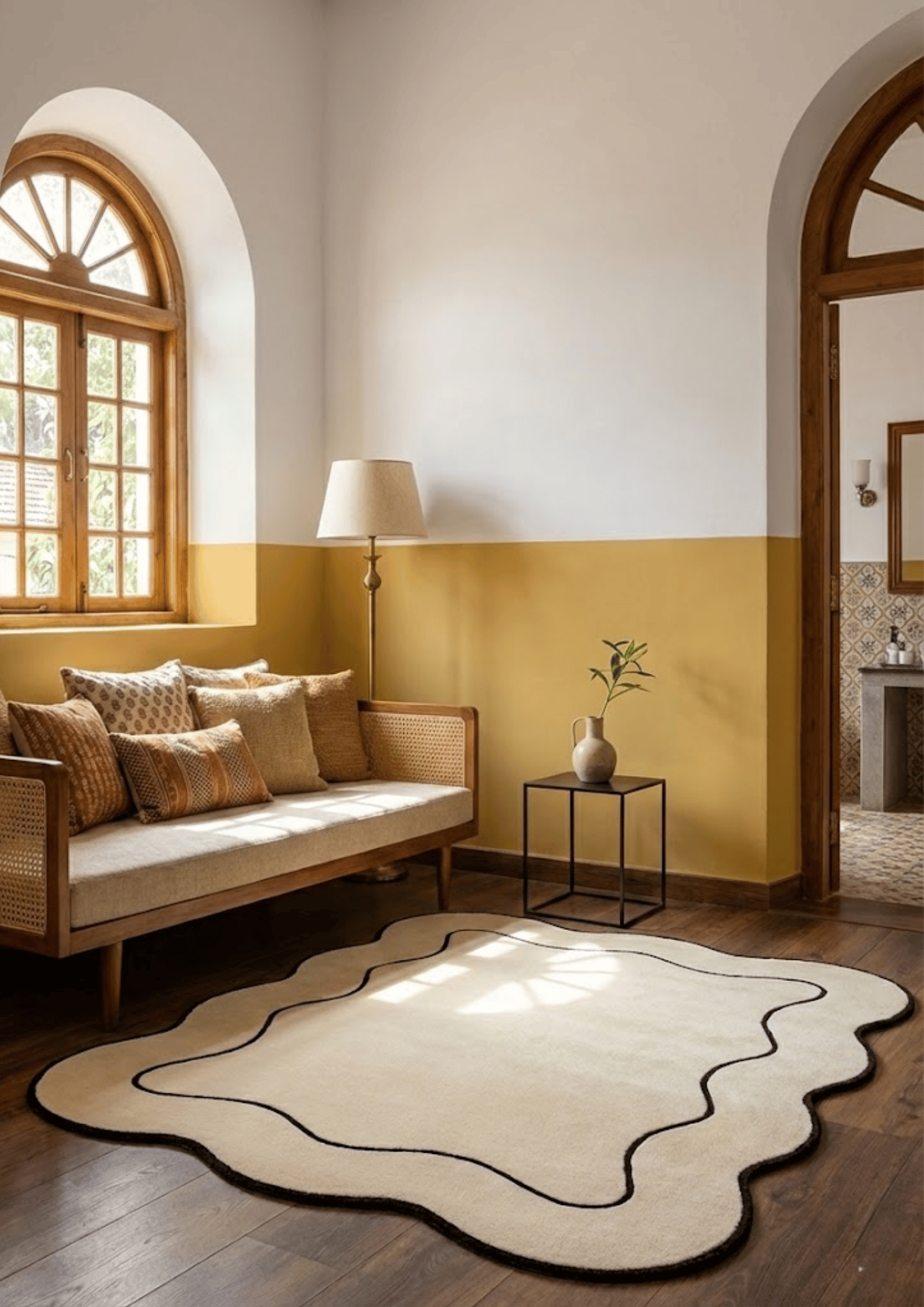 Woolen Handtufted Carpet_ Rekha Tarang
