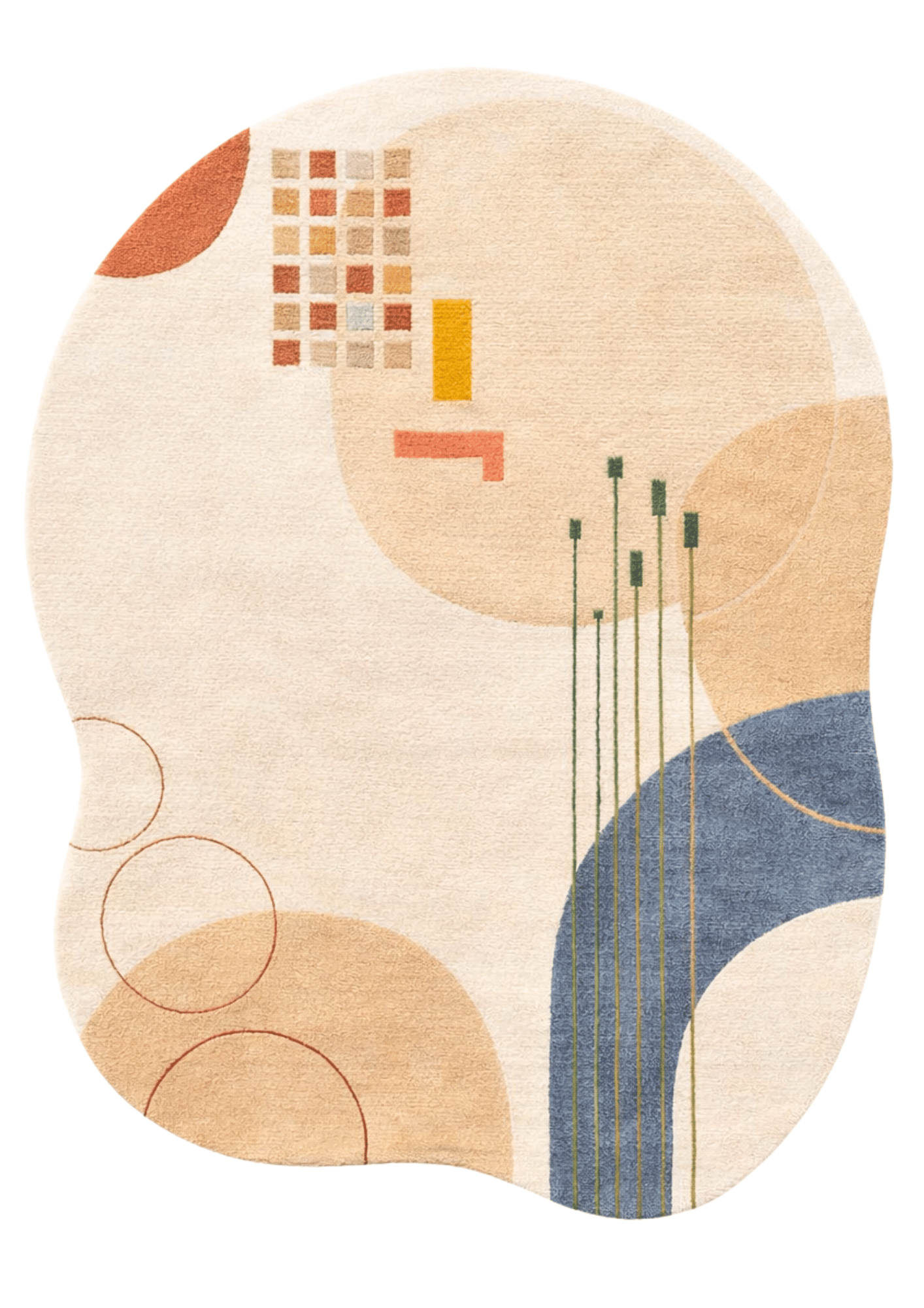 Woolen Handtufted Carpet - Ligne Serein