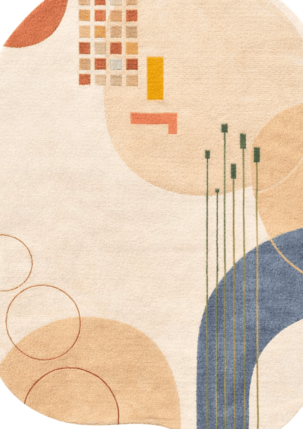 Woolen Handtufted Carpet - Ligne Serein