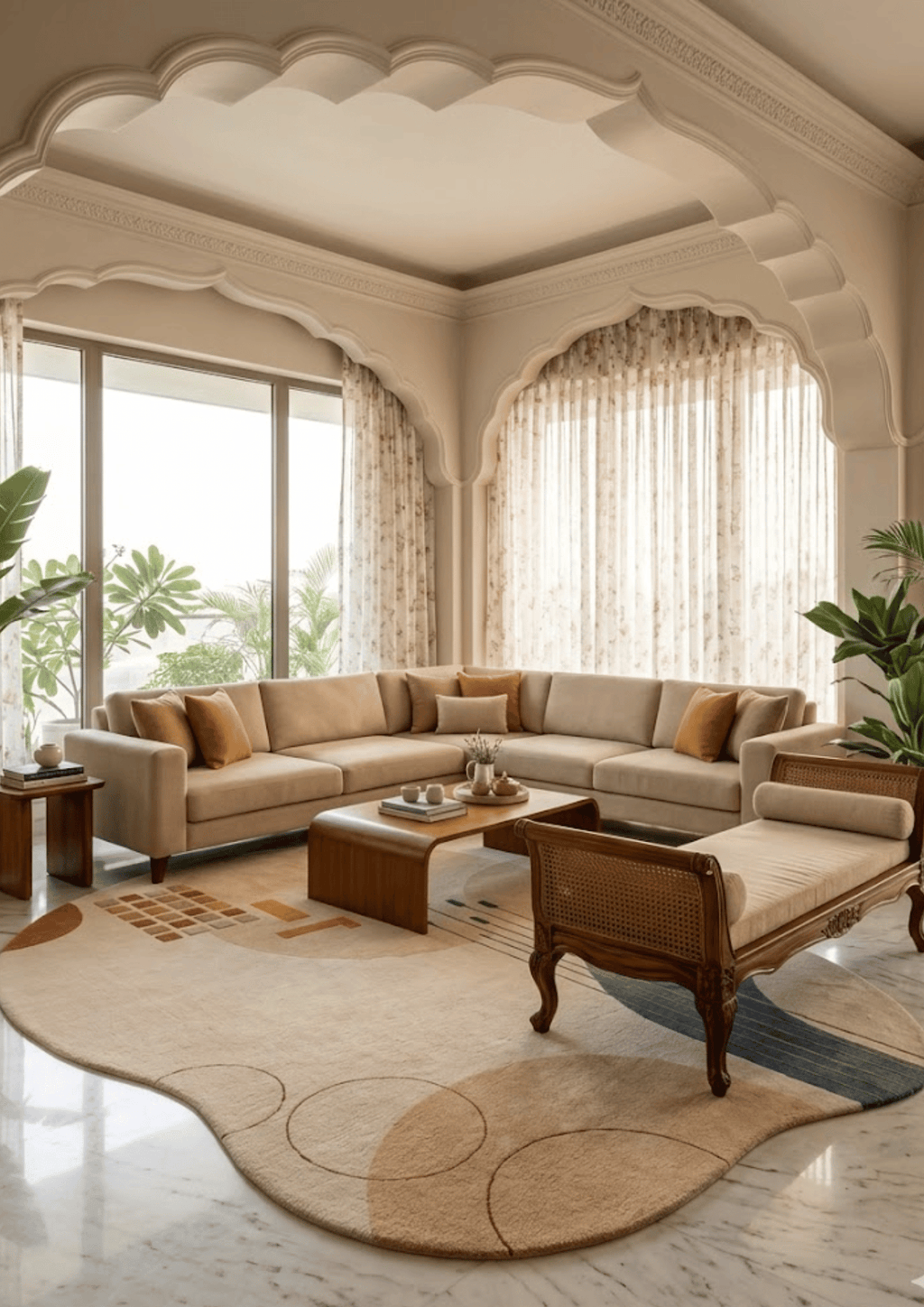 Woolen Handtufted Carpet - Ligne Serein