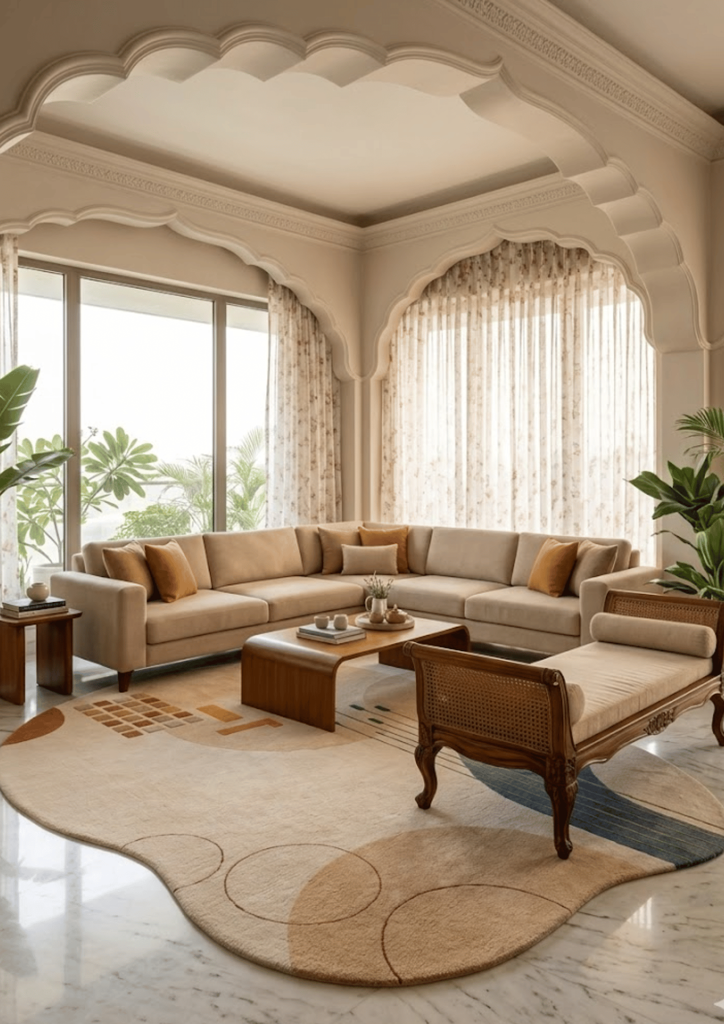 Woolen Handtufted Carpet - Ligne Serein