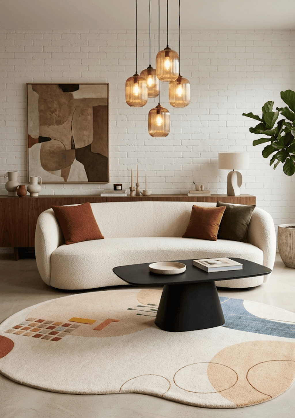 Woolen Handtufted Carpet - Ligne Serein