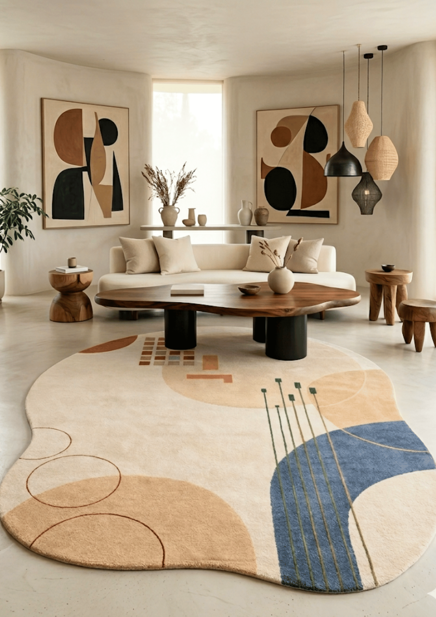 Woolen Handtufted Carpet - Ligne Serein