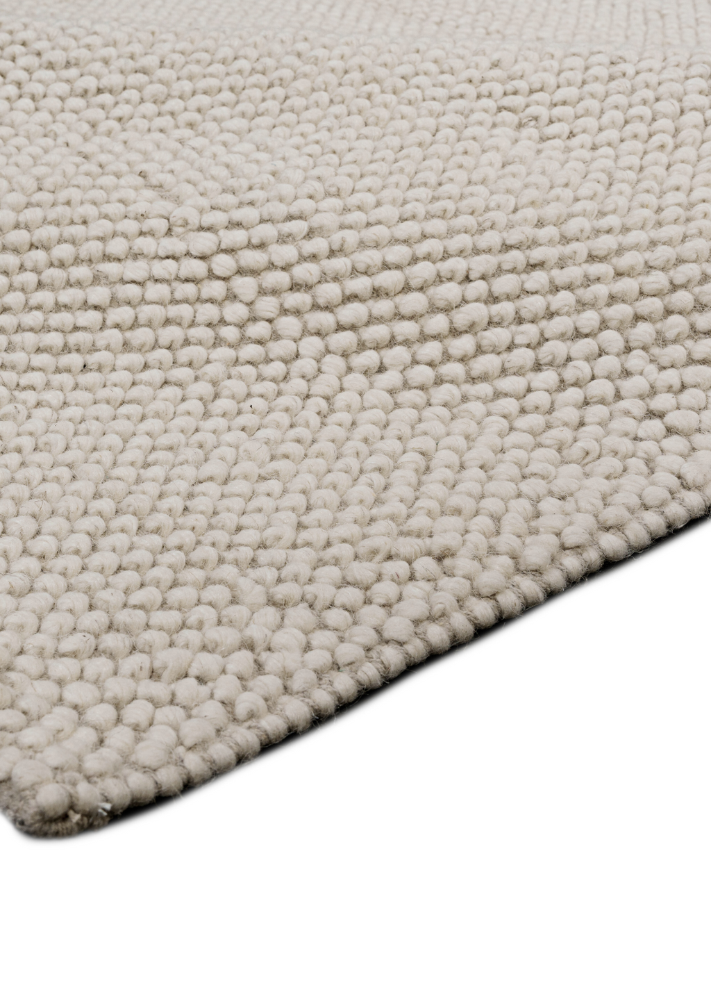Wool HandWoven Rug: Popcorn Loop
