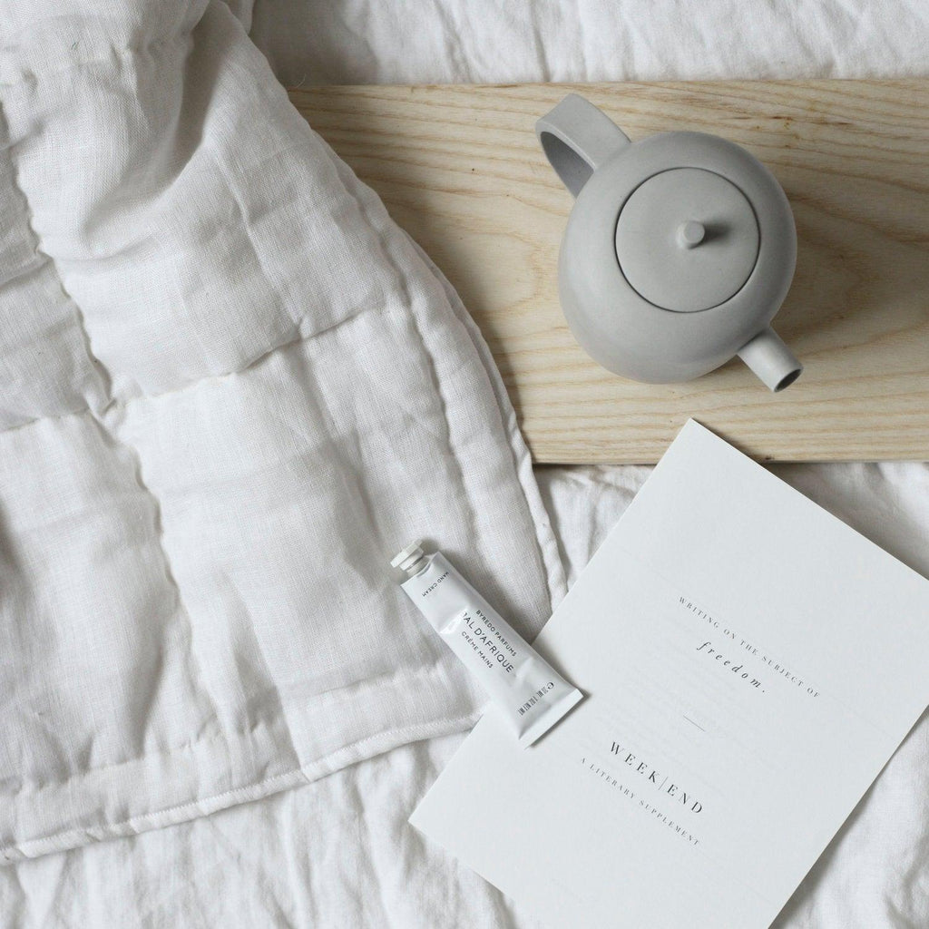 White Linen Bedspread