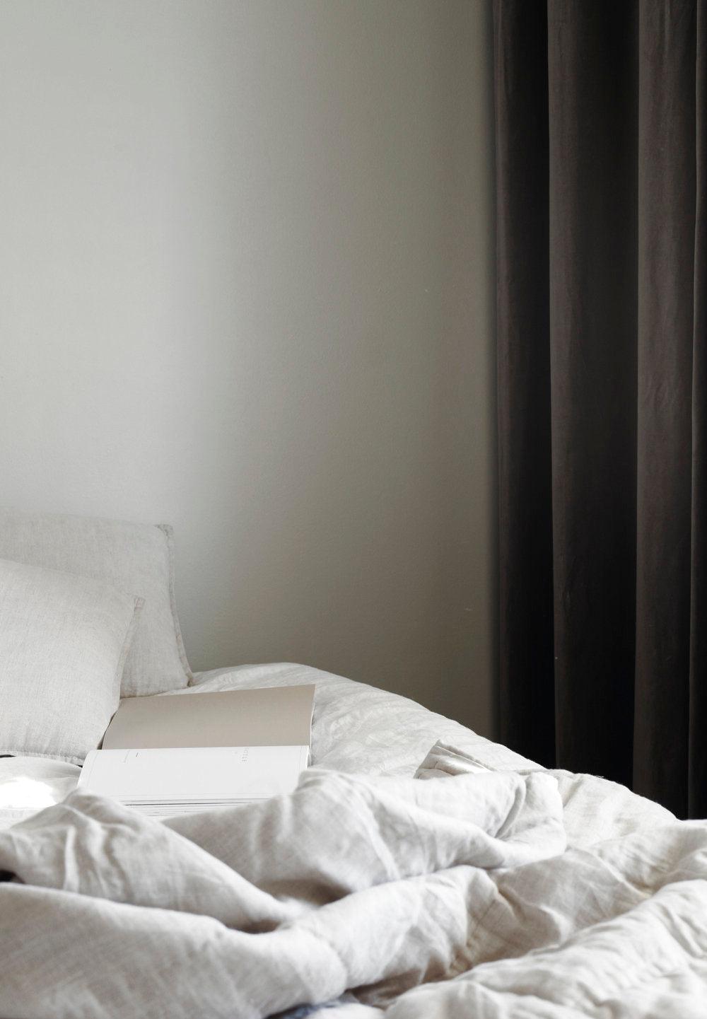 White Linen Bedspread