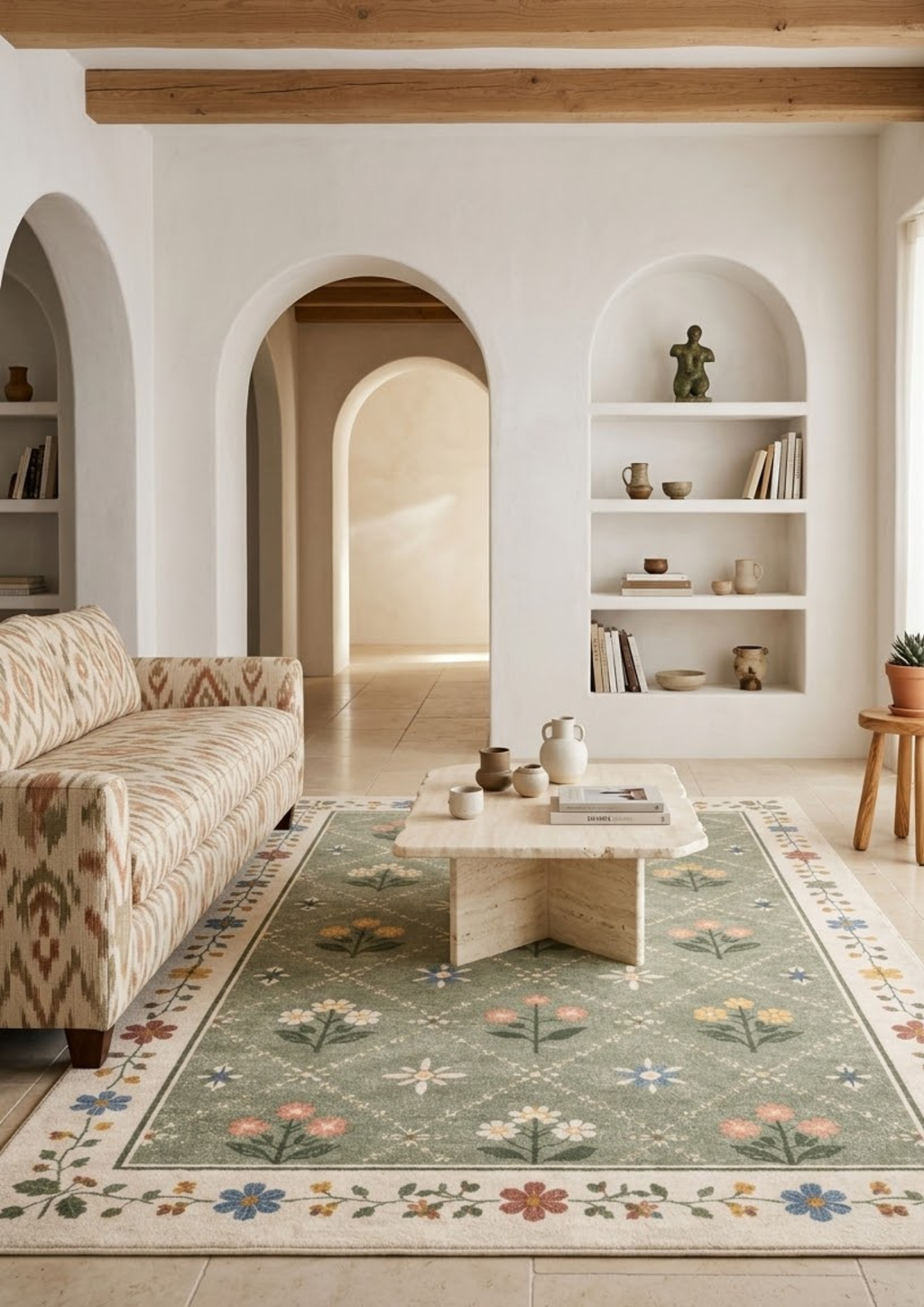 Woolen Handtufted Carpet_ Phool Vatika