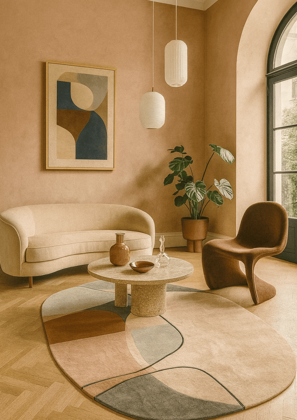 Woolen Handtufted Carpet_Pastel Pathways