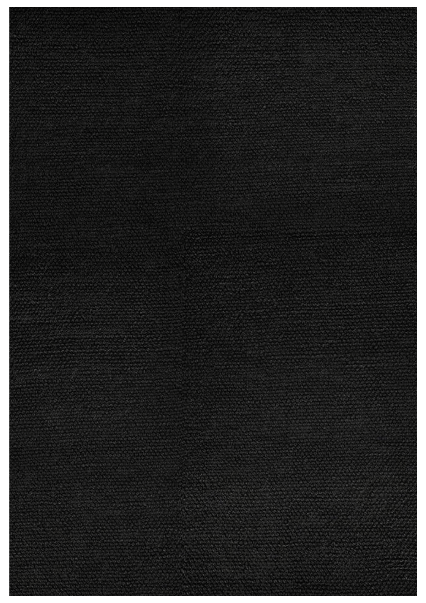 Hemp Hand Woven Rug: Black Loop